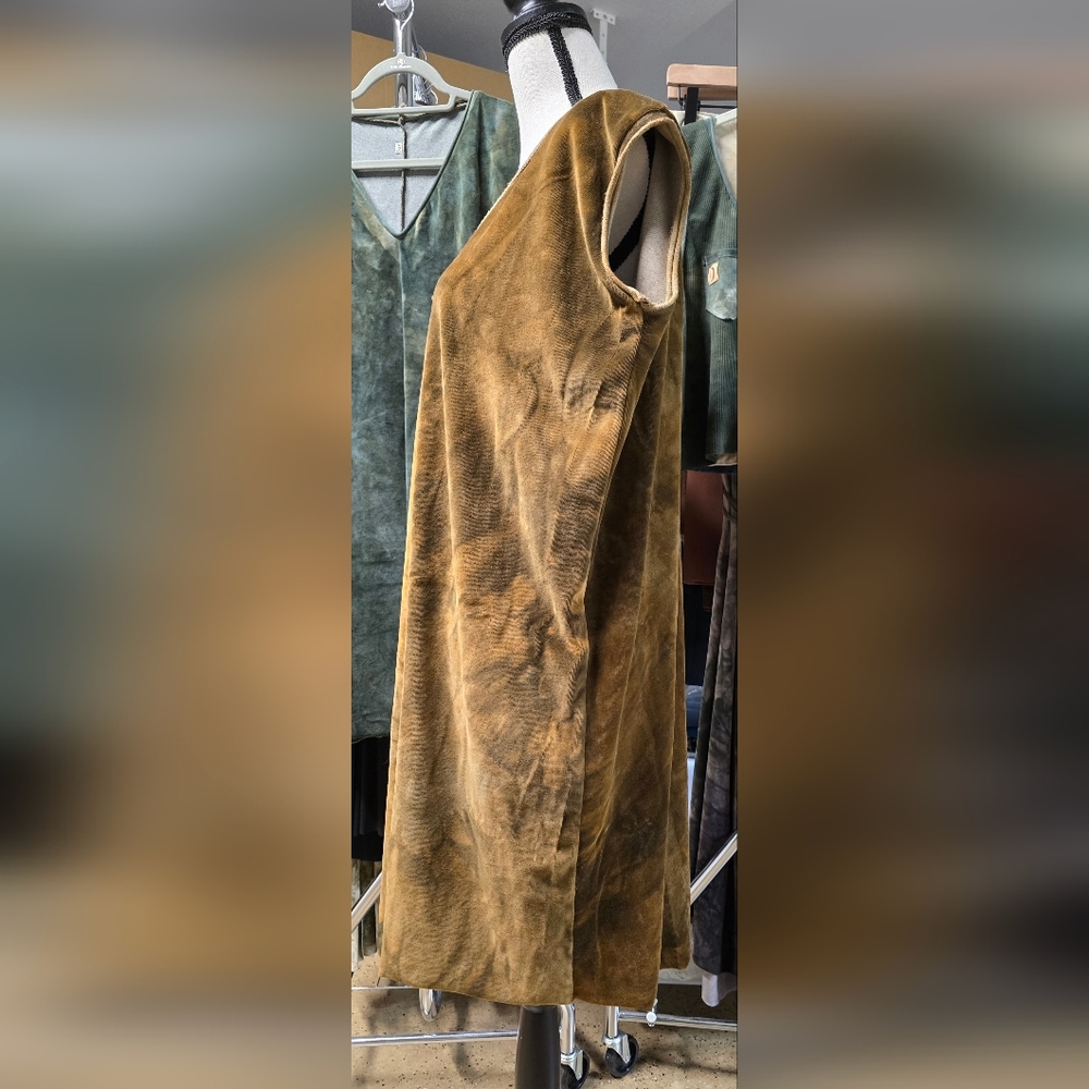 Sinew Moon Pinch of Grace Oversize Knee Length T Madrone Bamboo Velour XS/S - Picture 5 of 8